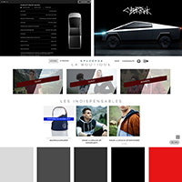 Inspiration moodboard for the creation of the POWER-ZERO site