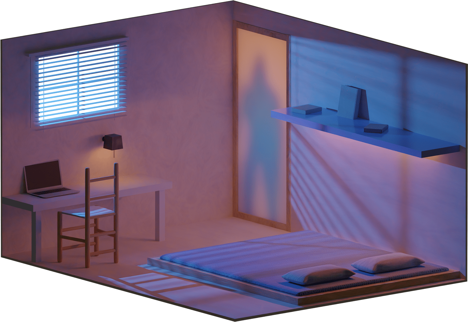 Apprentissage du logiciel Blender avec la modélisation d'une chambre en 3D