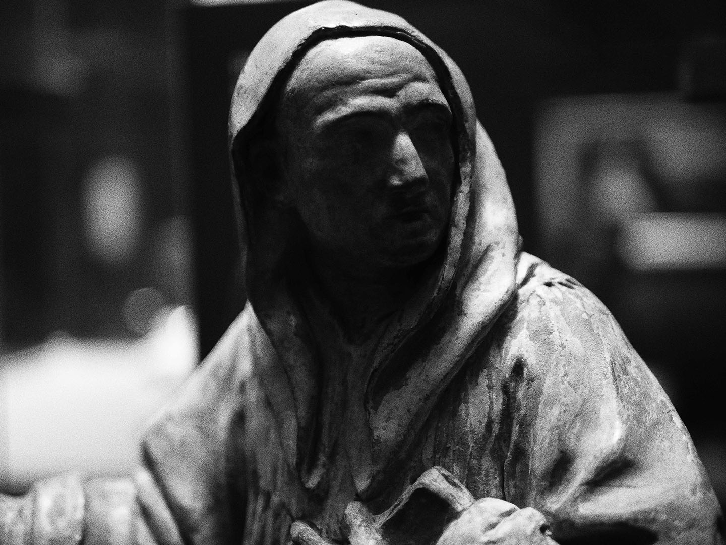 Photo d'une statue de l'abbaye de Fontevraud